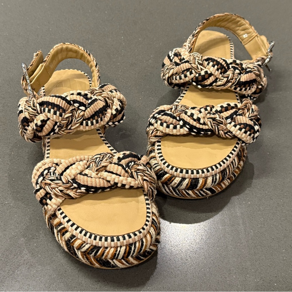 AMAMBAIH Maria Flatform Sandal in Sand Size 37 US 7 - Picture 5 of 15